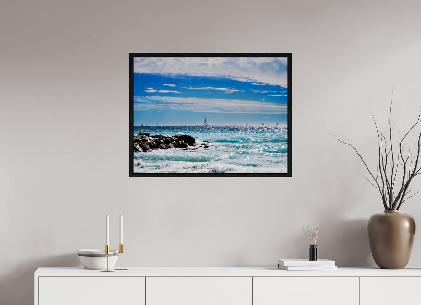80 x 60 cm, Floater Frame Fugue