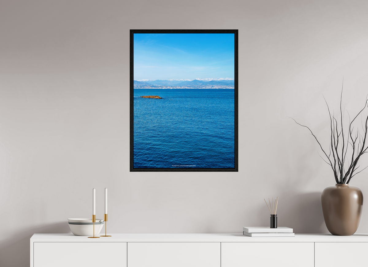 60 x 80 cm, Floater Frame Silence d’hiver