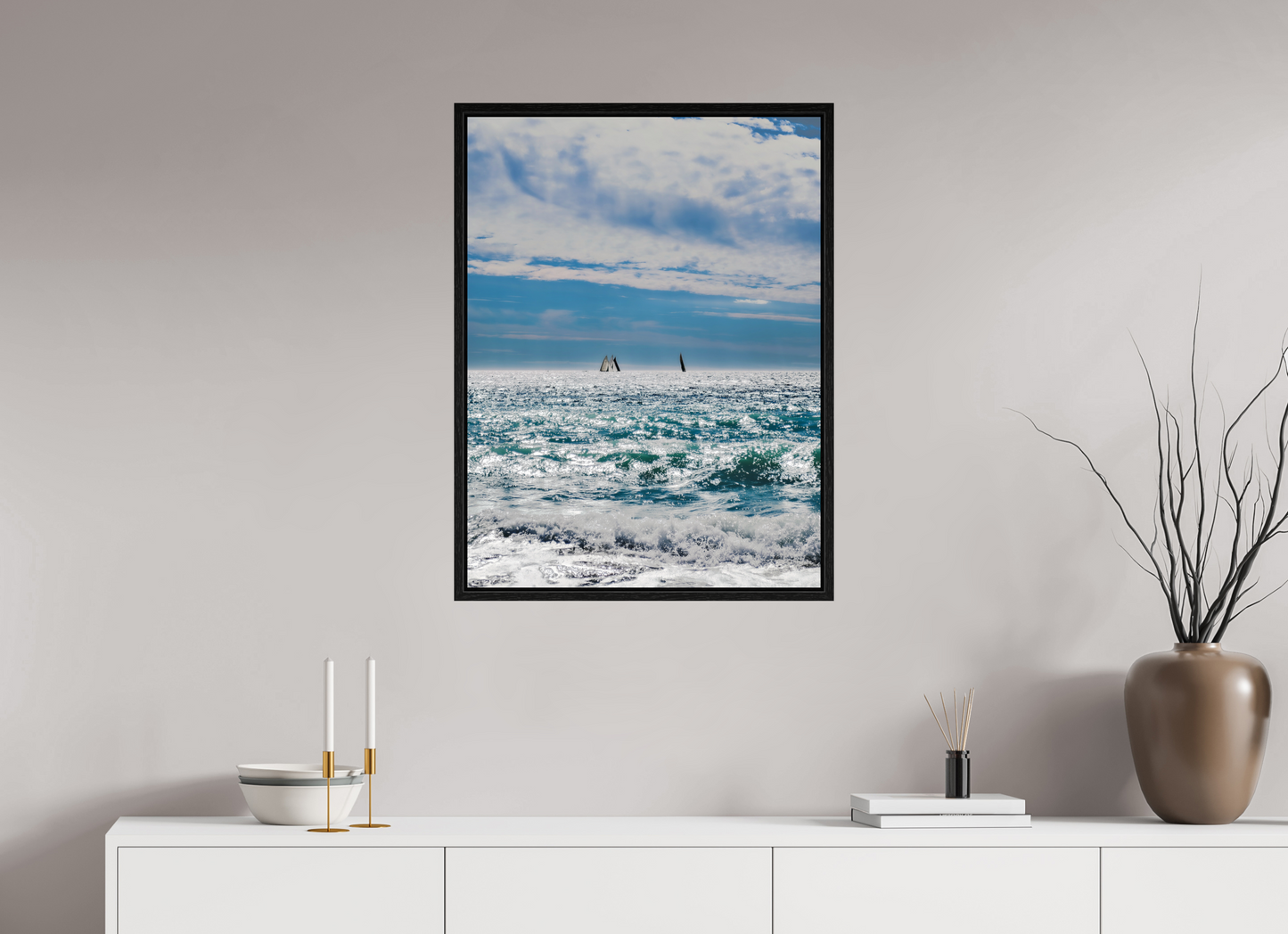 60 x 80 cm, Floater Frame À peine