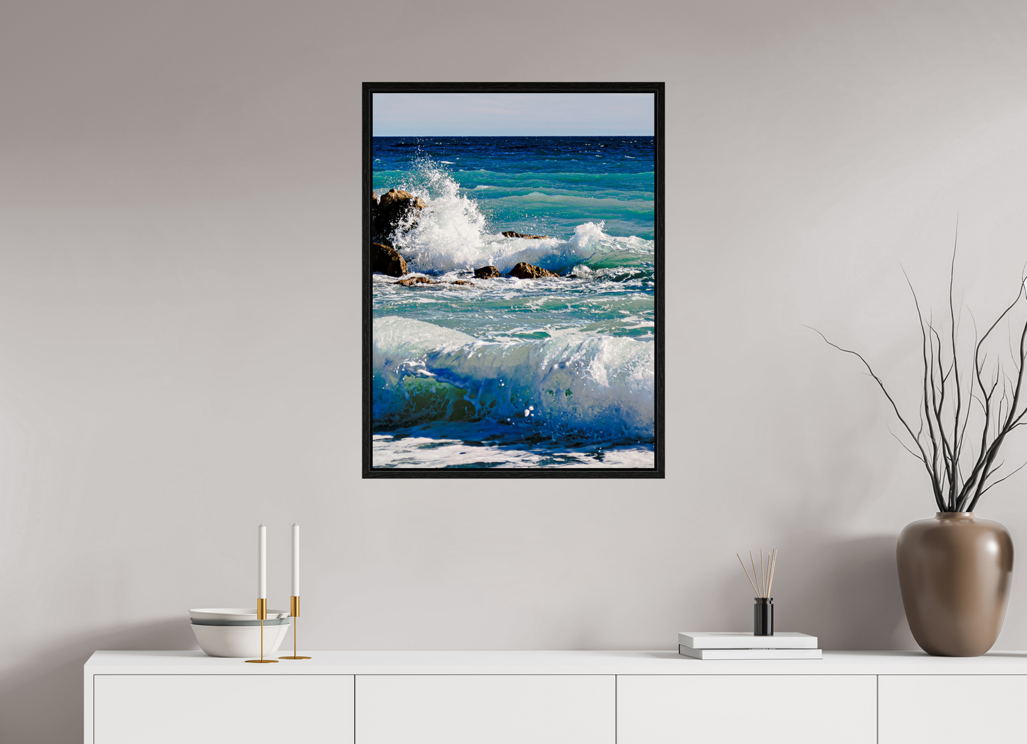 60 x 80 cm, Floater Frame Éclat