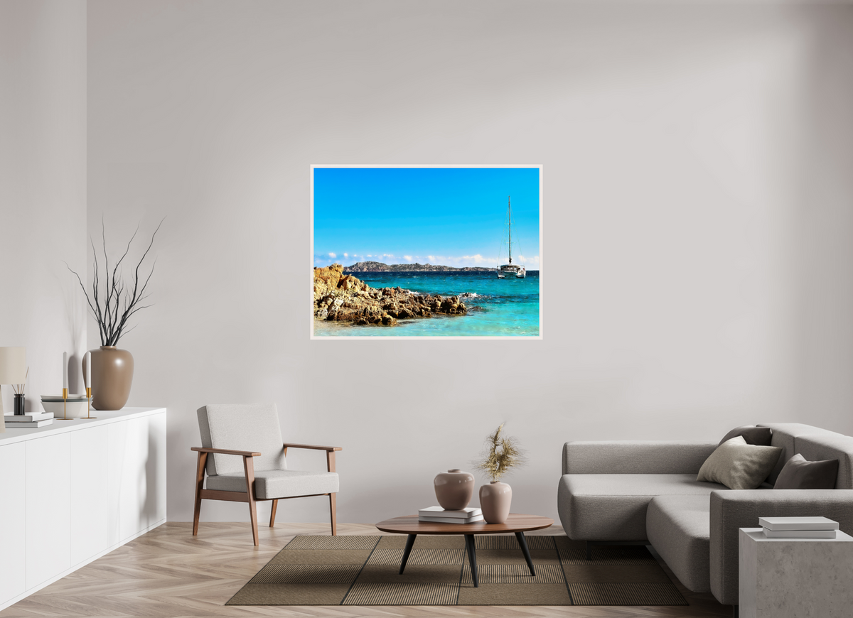 140 x 105 cm, Cadre galerie grand format Respire Sardaigne