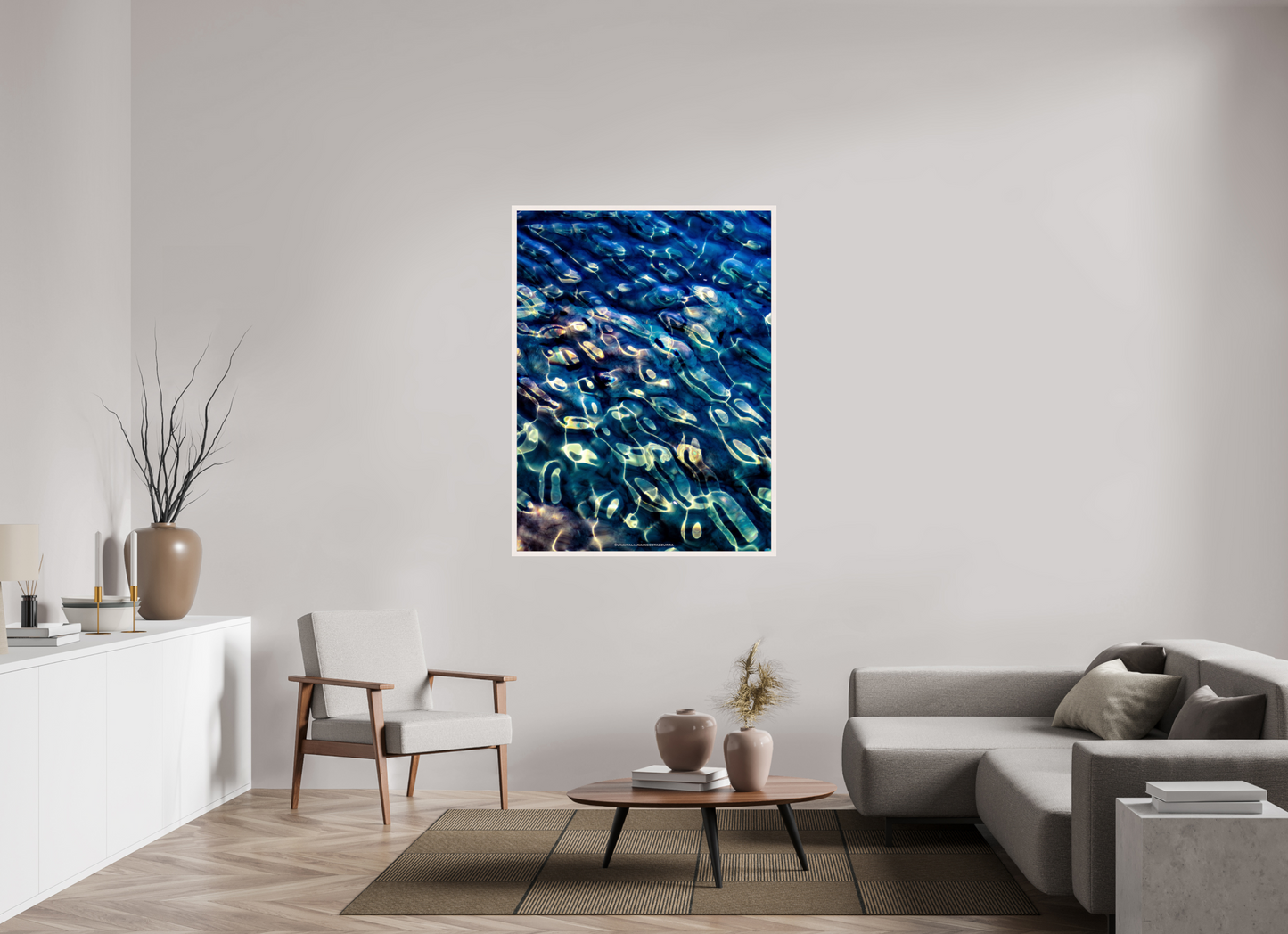 105 x 140 cm, Cadre galerie grand format Oursins