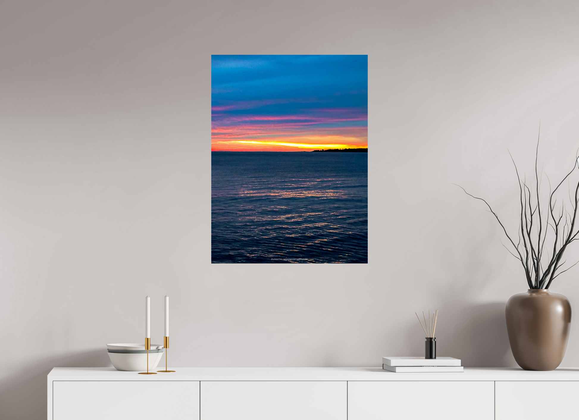60 x 80 cm, Photo Print On Fuji Crystal DP II Lever sur les Iles Lerins