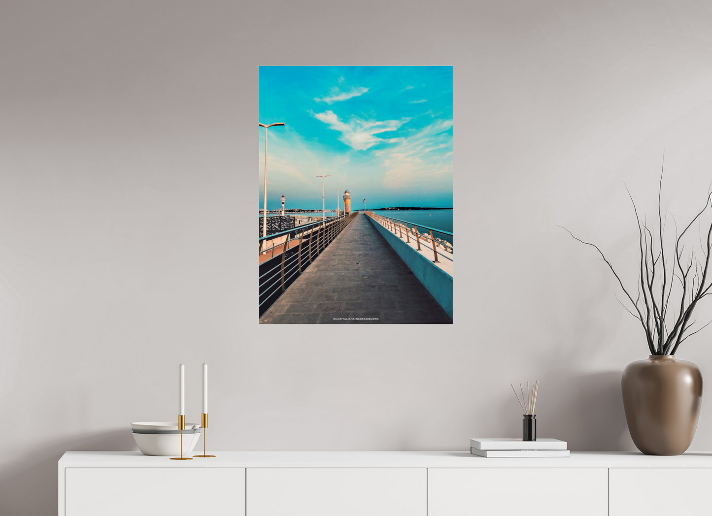 60 x 80 cm, Photo Print Under Acrylic Glass Promenade Joséphine Baker