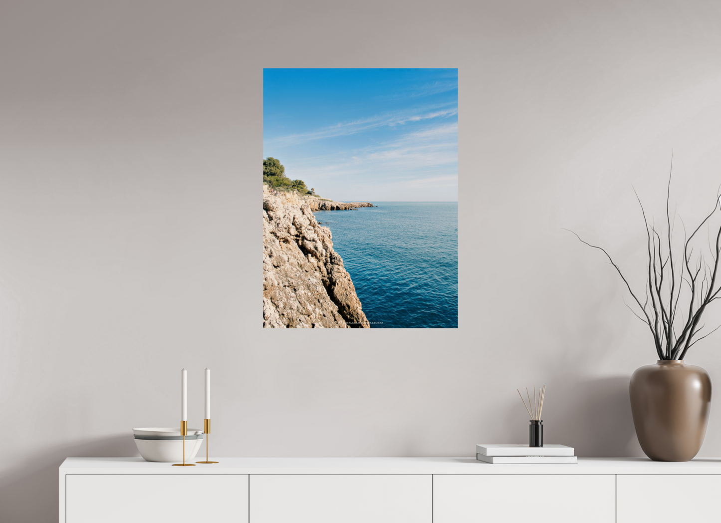 60 x 80 cm, Photo Print On Fuji Crystal DP II Ligne Côtière