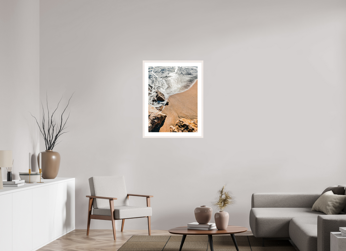 60 x 80 cm, Photo encadré bois érable blanc 20mm Lisière