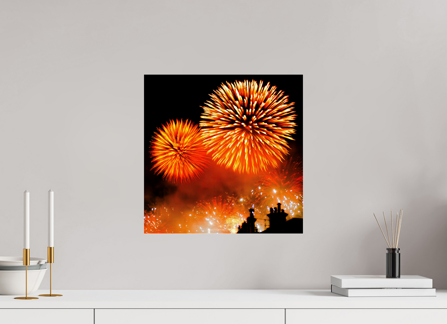 40 x 40 cm, Photo Print Under Acrylic Glass Depuis Saint Jean - OP n.2