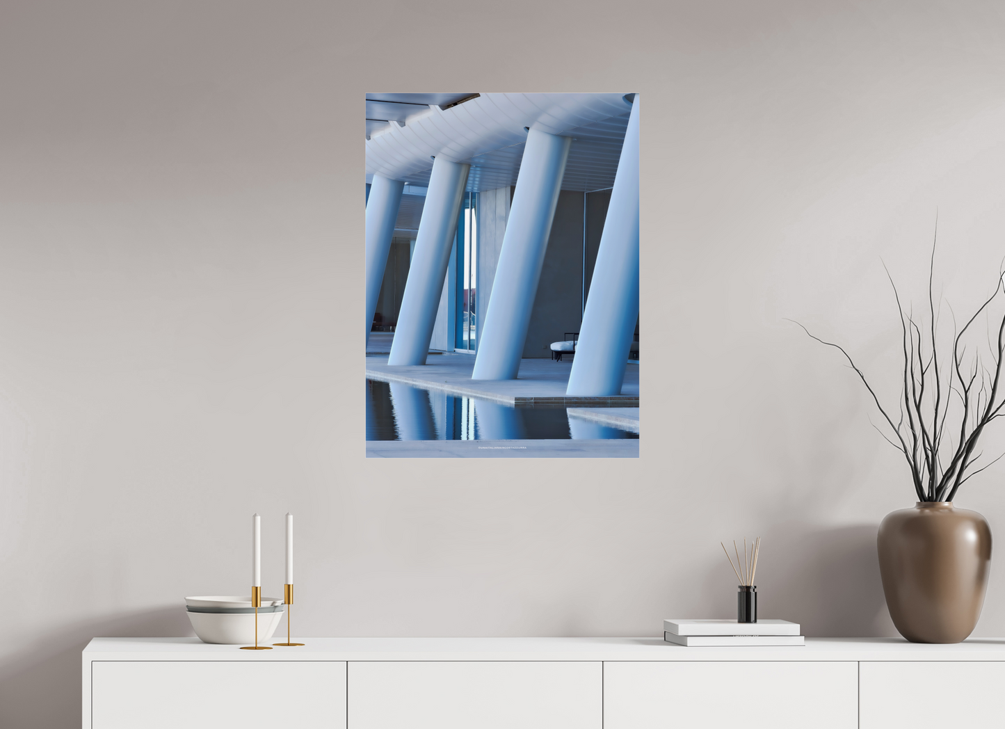 60 x 80 cm, Photo Print Under Acrylic Glass Point de fuite