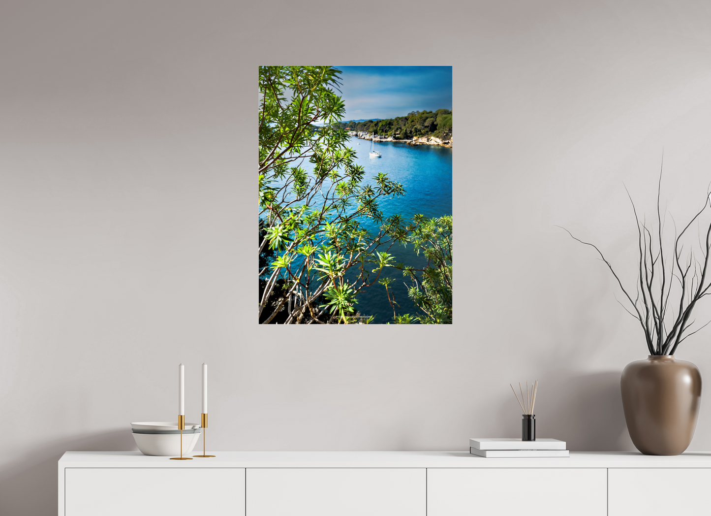 60 x 80 cm, Photo Print Under Acrylic Glass À travers