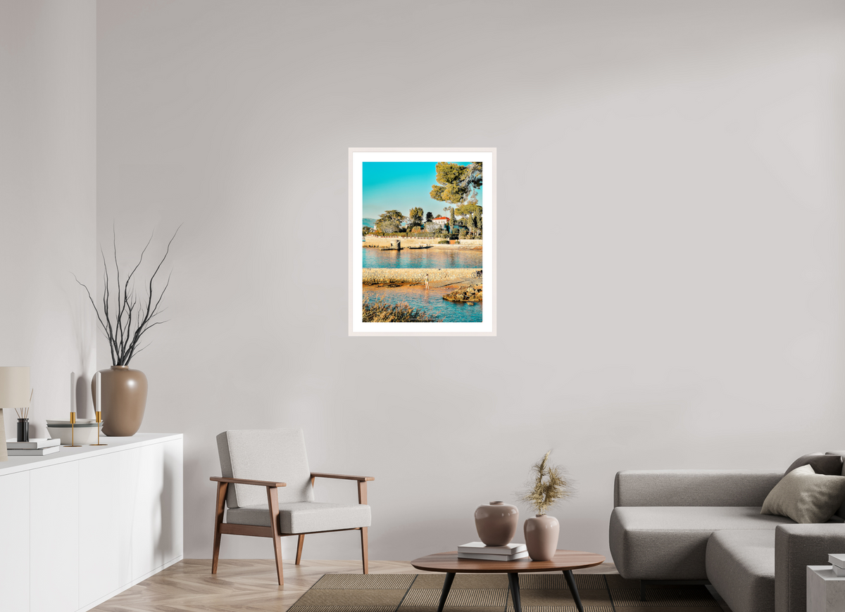 60 x 80 cm, Photo encadré bois érable blanc 20mm Sensation