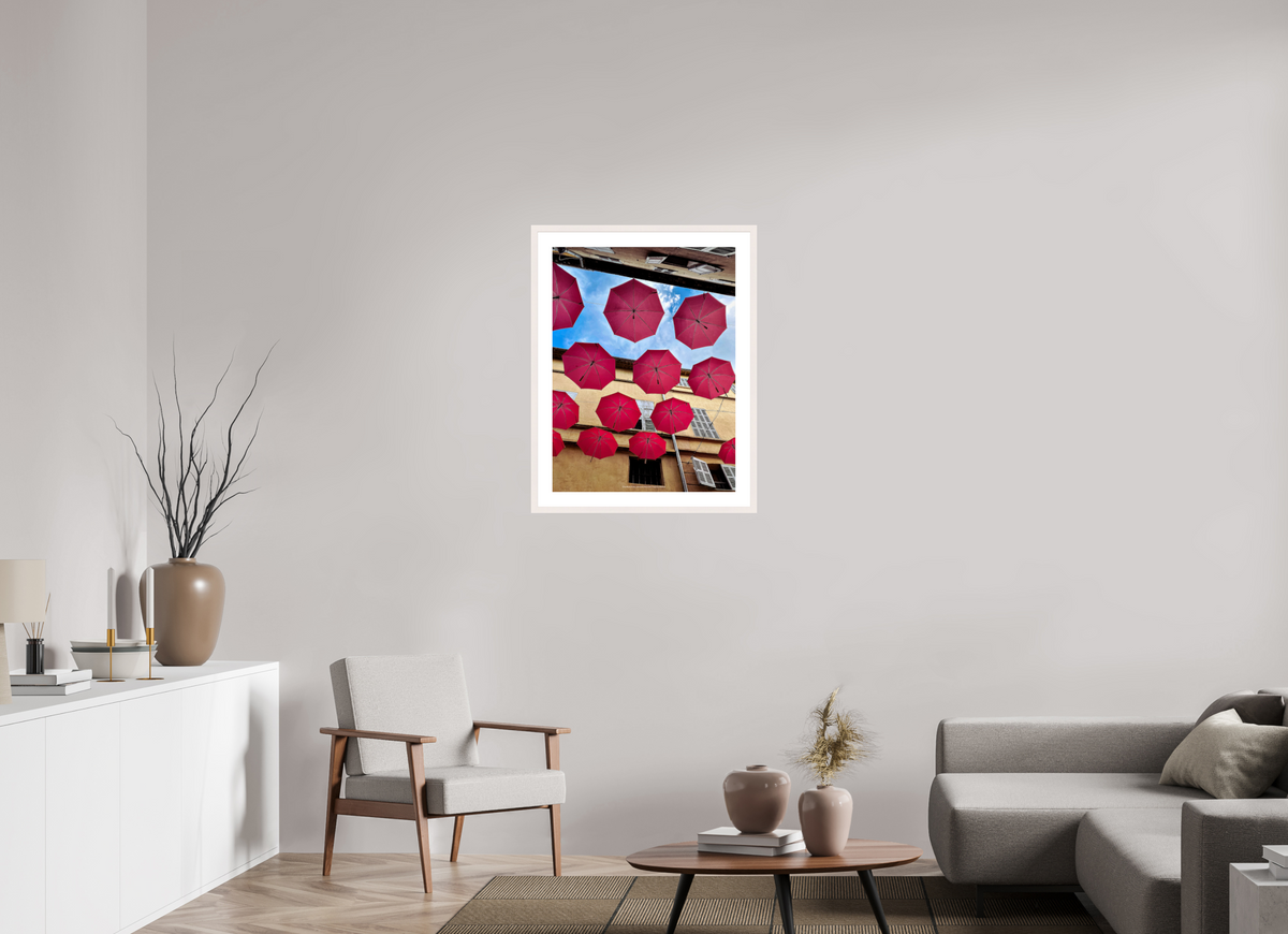 60 x 80 cm, Photo encadré bois érable blanc 20mm Les ruelles de Grasse