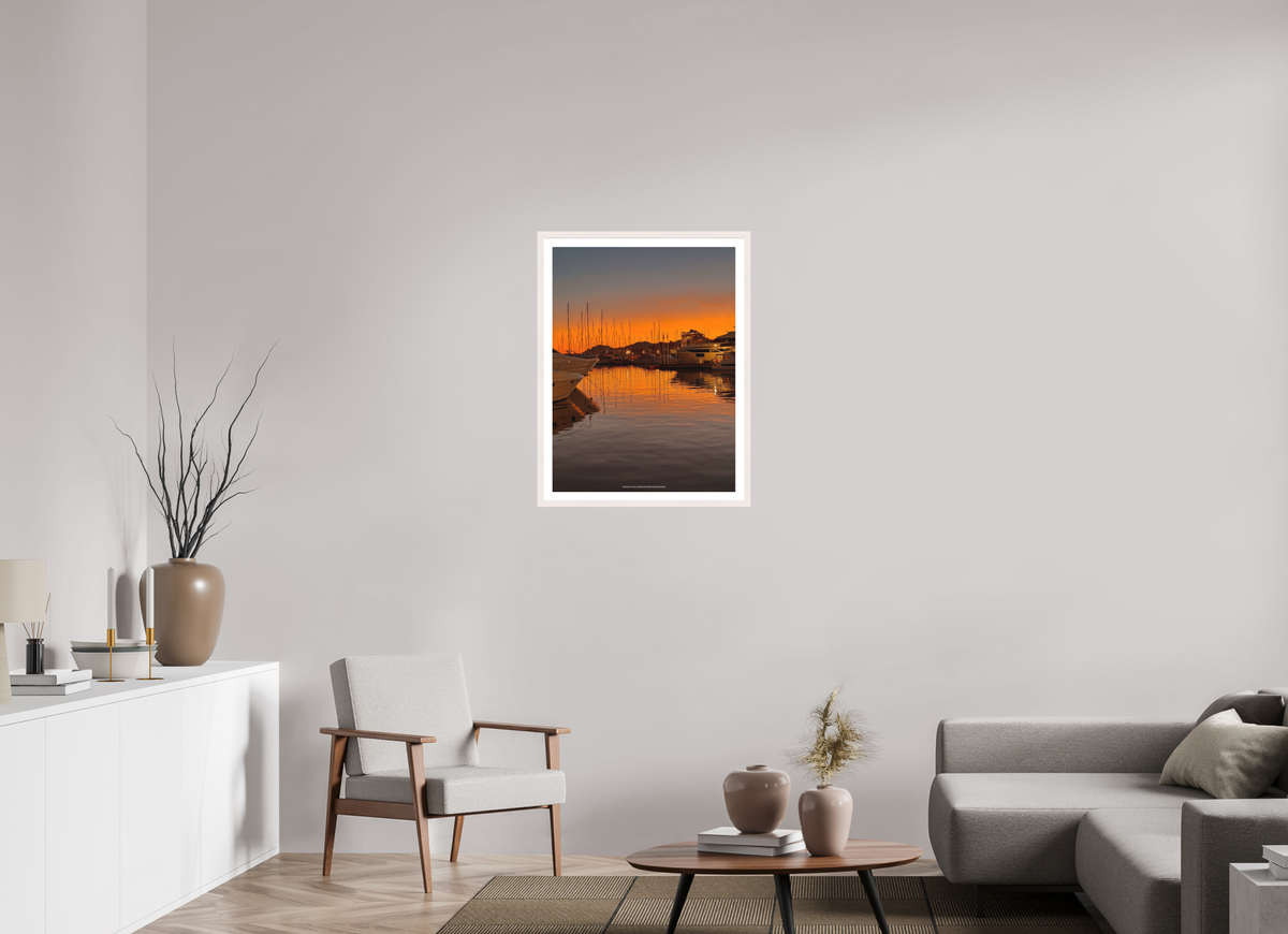 60 x 80 cm, Impression fine art Coucher au vieux port