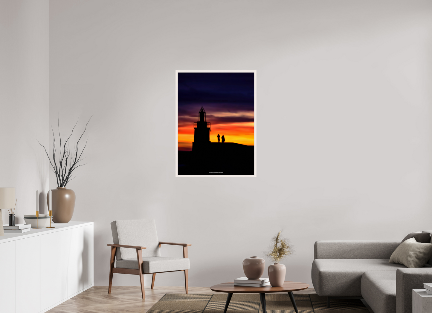 75 x 100 cm, Cadre galerie grand format Silence de Decembre