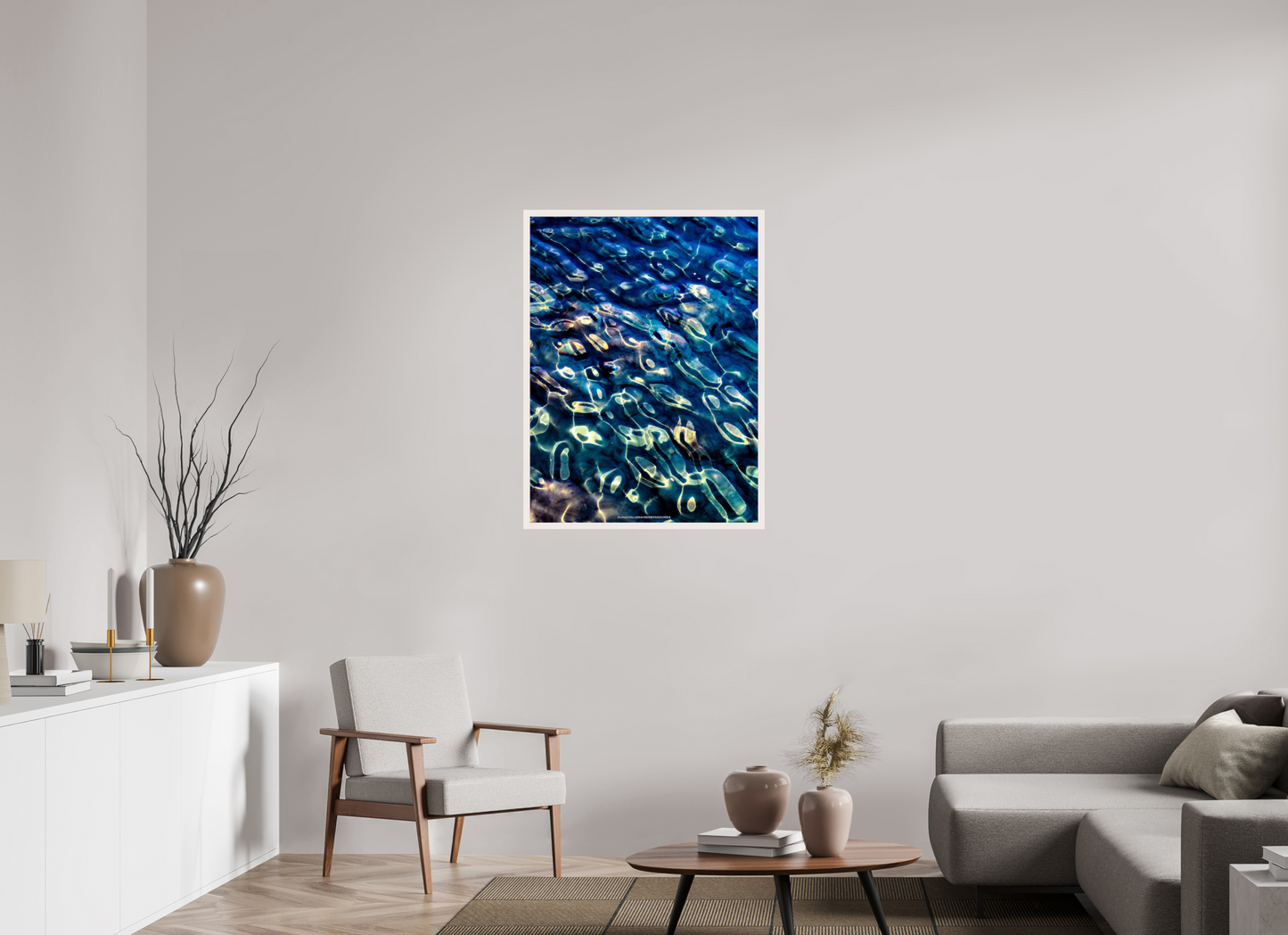75 x 100 cm, Cadre galerie grand format Oursins