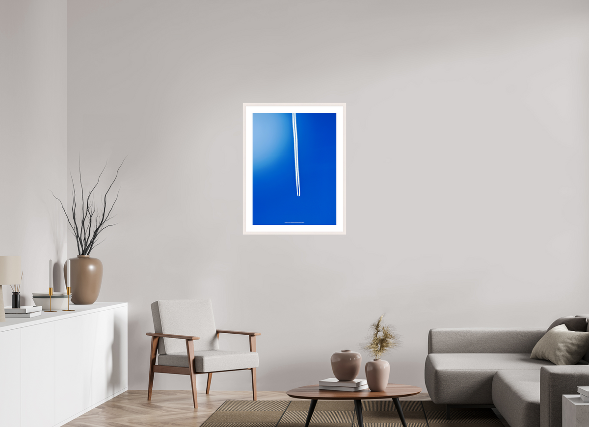 60 x 80 cm, Photo encadré bois érable blanc 20mm Silence Vertical