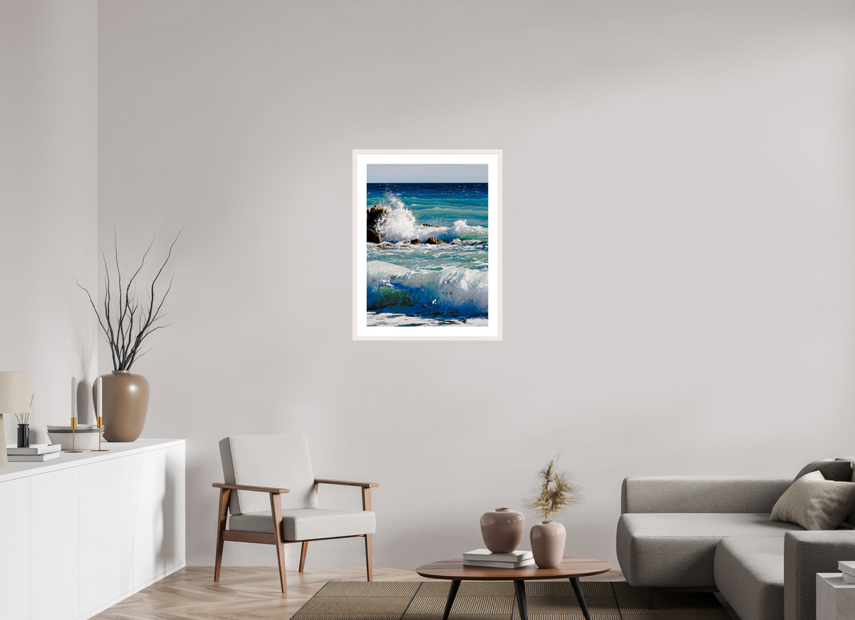 60 x 80 cm, Photo encadré bois érable blanc 20mm Éclat