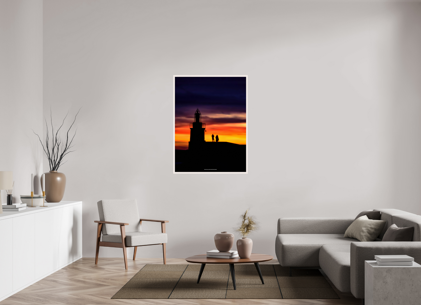 90 x 120 cm, Cadre galerie grand format Silence de Decembre